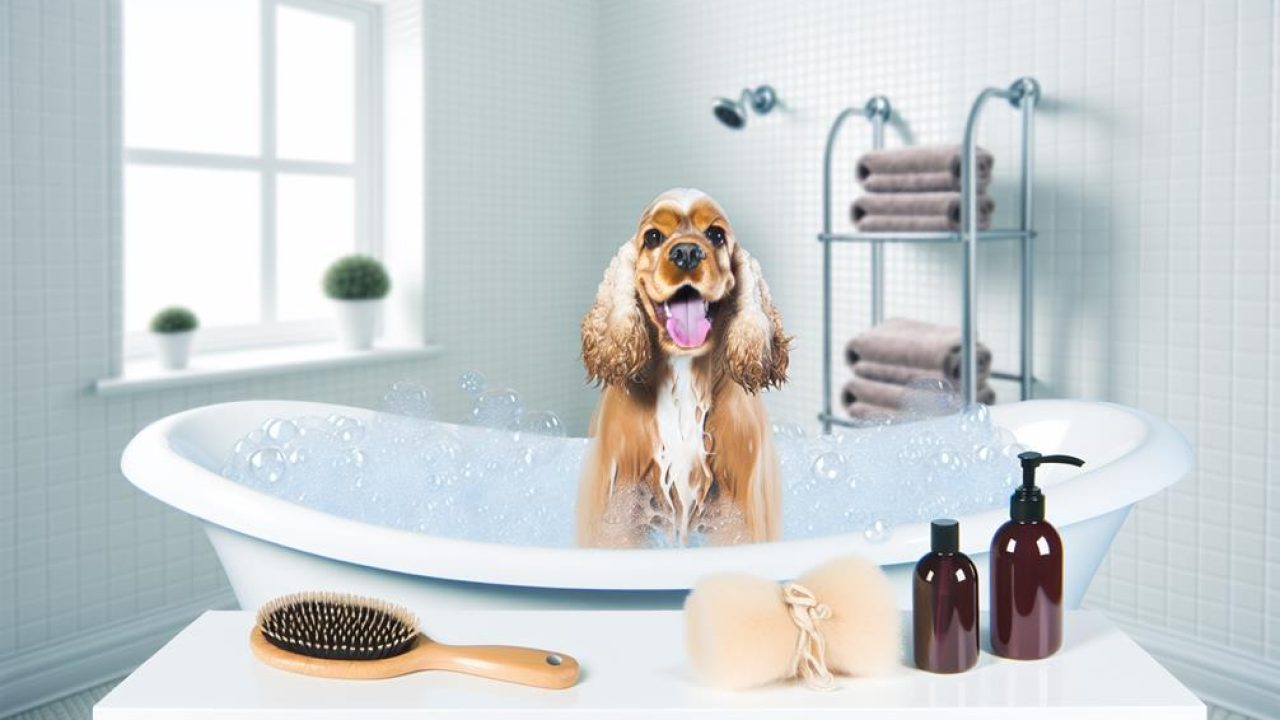 frequency of bathing cocker spaniels